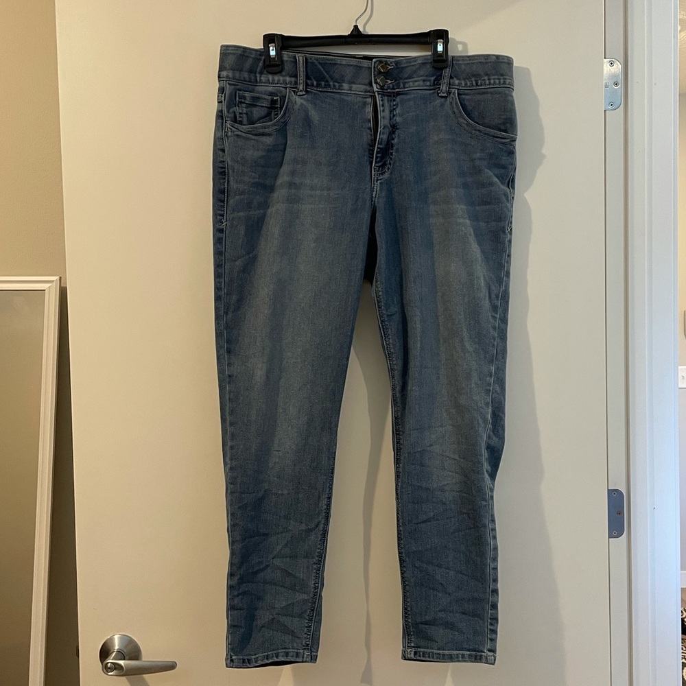 Skinny Lane Bryant Blue Jeans Size 18